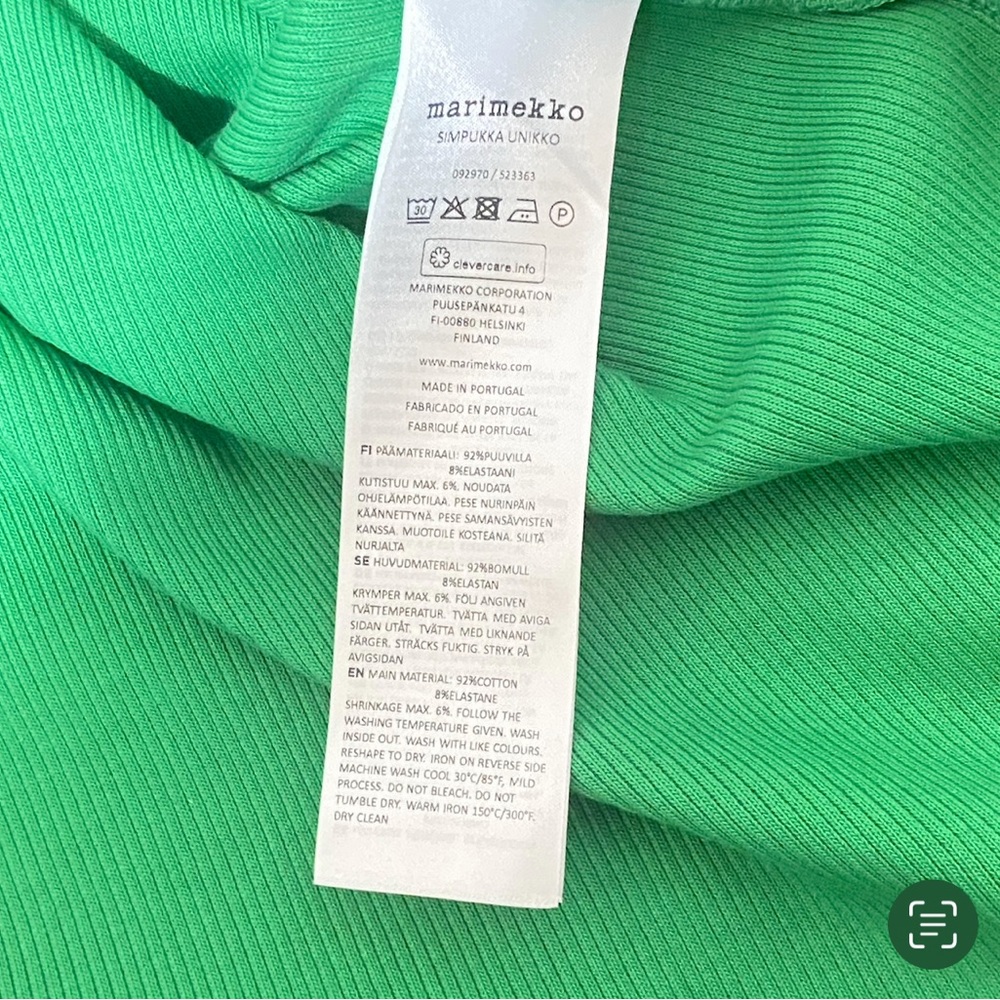 Marimekko Green & Navy Floral Knit Midi Dress - Picture 8 of 11